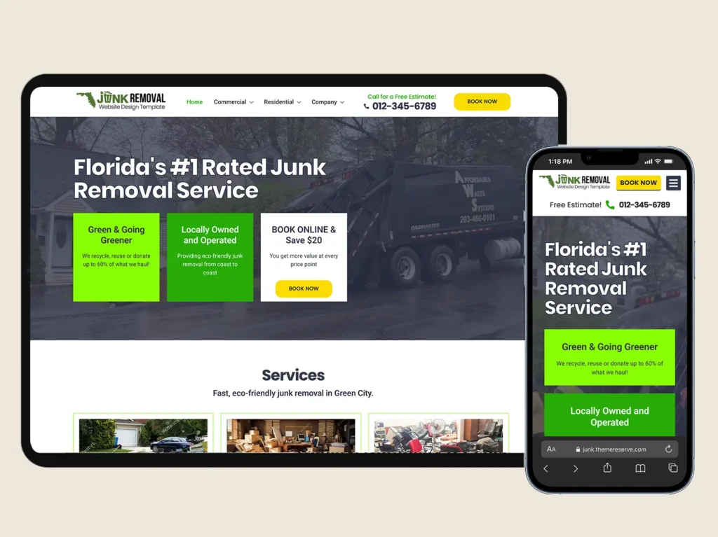 Junk Removal website Template