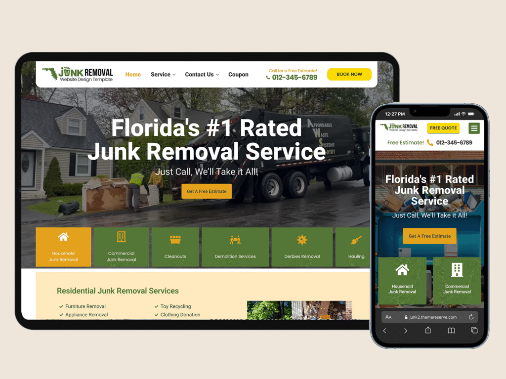 Junk Removal Website Template