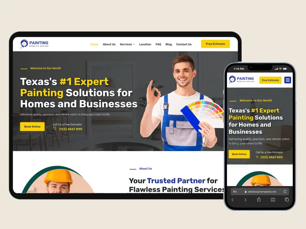 Painting website template